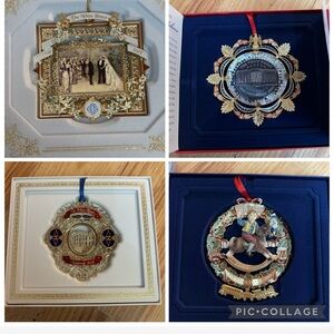 Official White House Christmas ornaments. 4 count